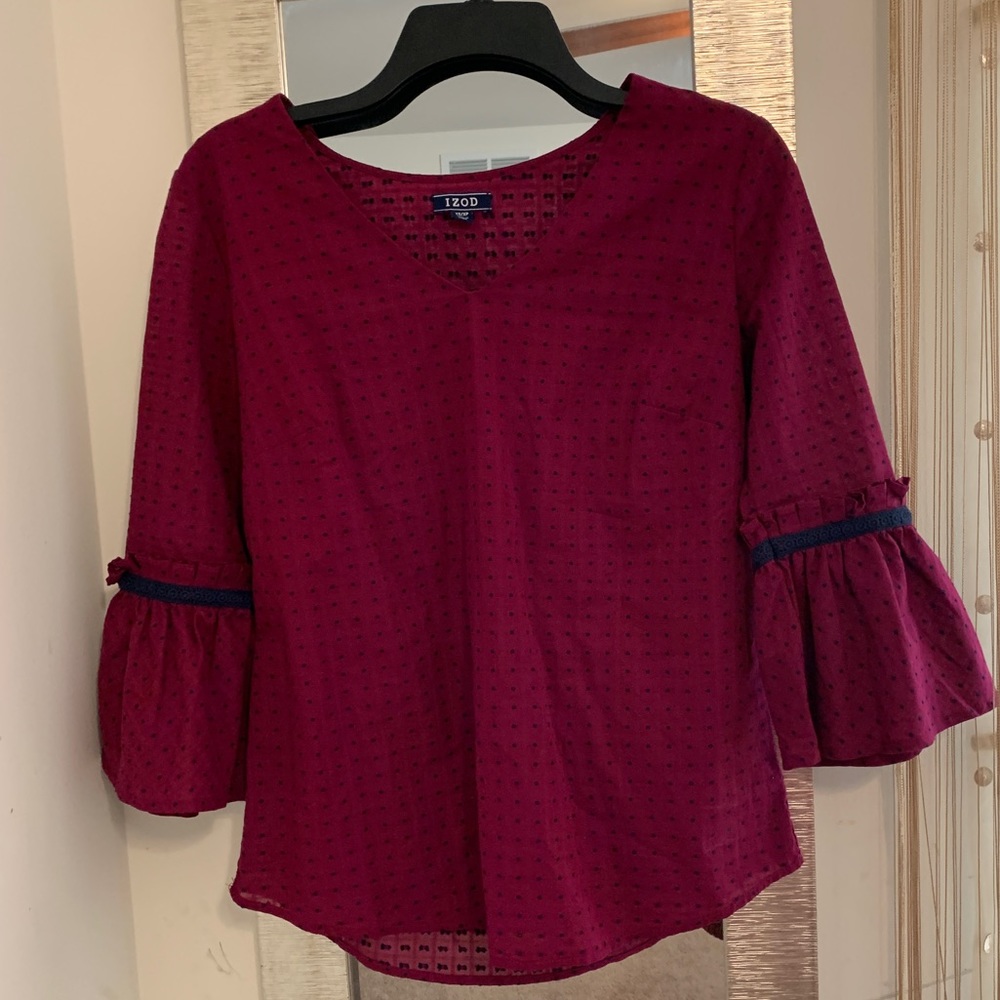 Izod polka dot top